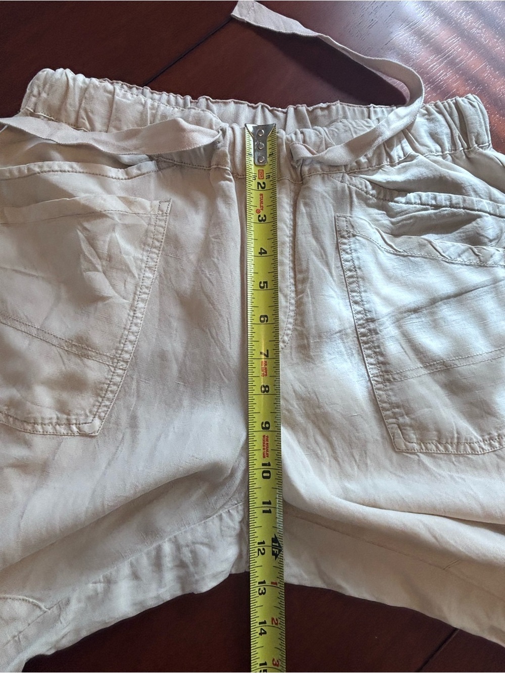 Pilcro Women's NOMAD Light Beige Drawstring Joggers size XS - Picture 8 of 11